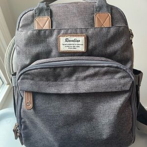 Backpack Diaper bag (gray)